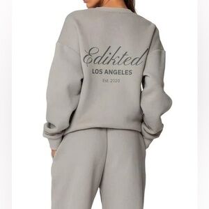 get Edikted sweatsuit Lounge Set size small